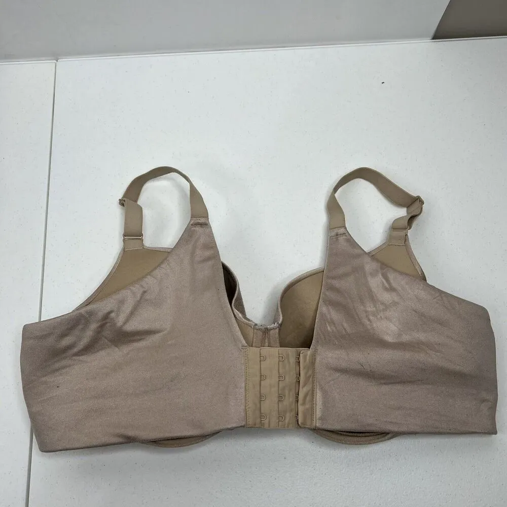 Cacique Sz 44D Bra Smooth Balconette Beige Nude Full Coverage Underwired Women’s - Image 9