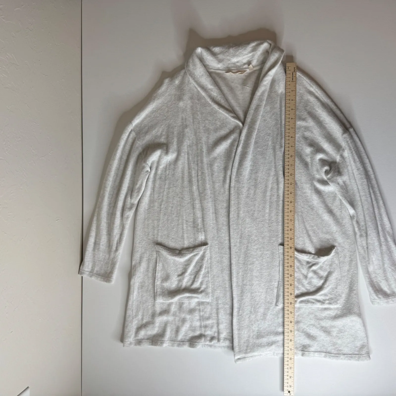 Soft Surroundings Womens Open Front Cardigan Size XL‎ Soft Comfort Cozy Neutral - Image 6