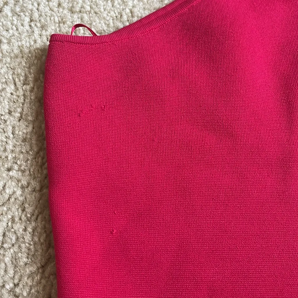 Express Body Contour One Shoulder Cut-out Tank Top in Hot Pink Women's XS - Image 8