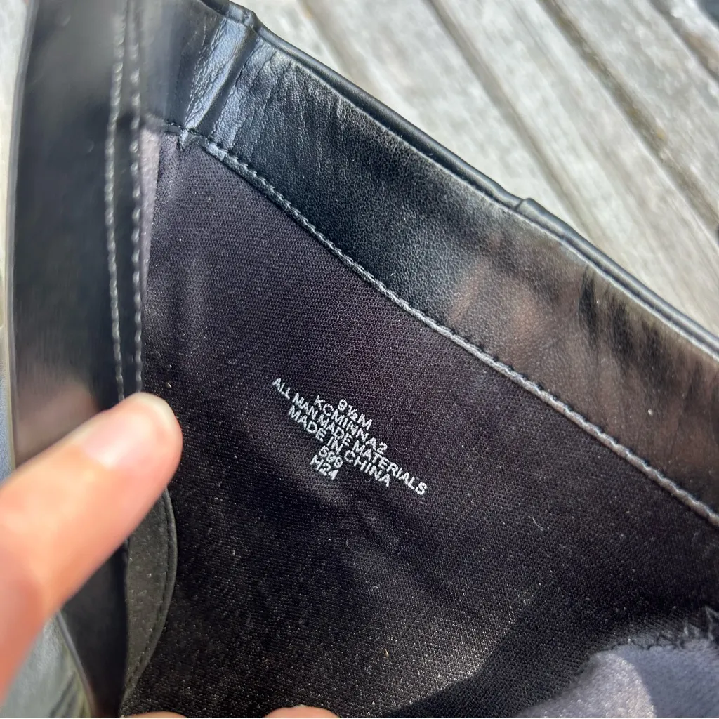 CALVIN KLEIN black Point-Toe Ankle‎ Booties in black size 9.5 - Image 9