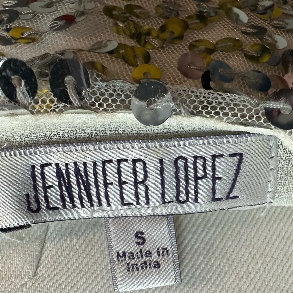 Jennifer Lopez sz S sequin top - Image 4