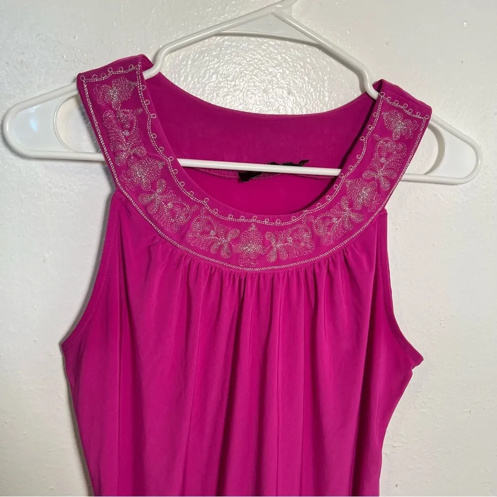 The Limited Sleeveless Blouse Magenta Pink - Image 3