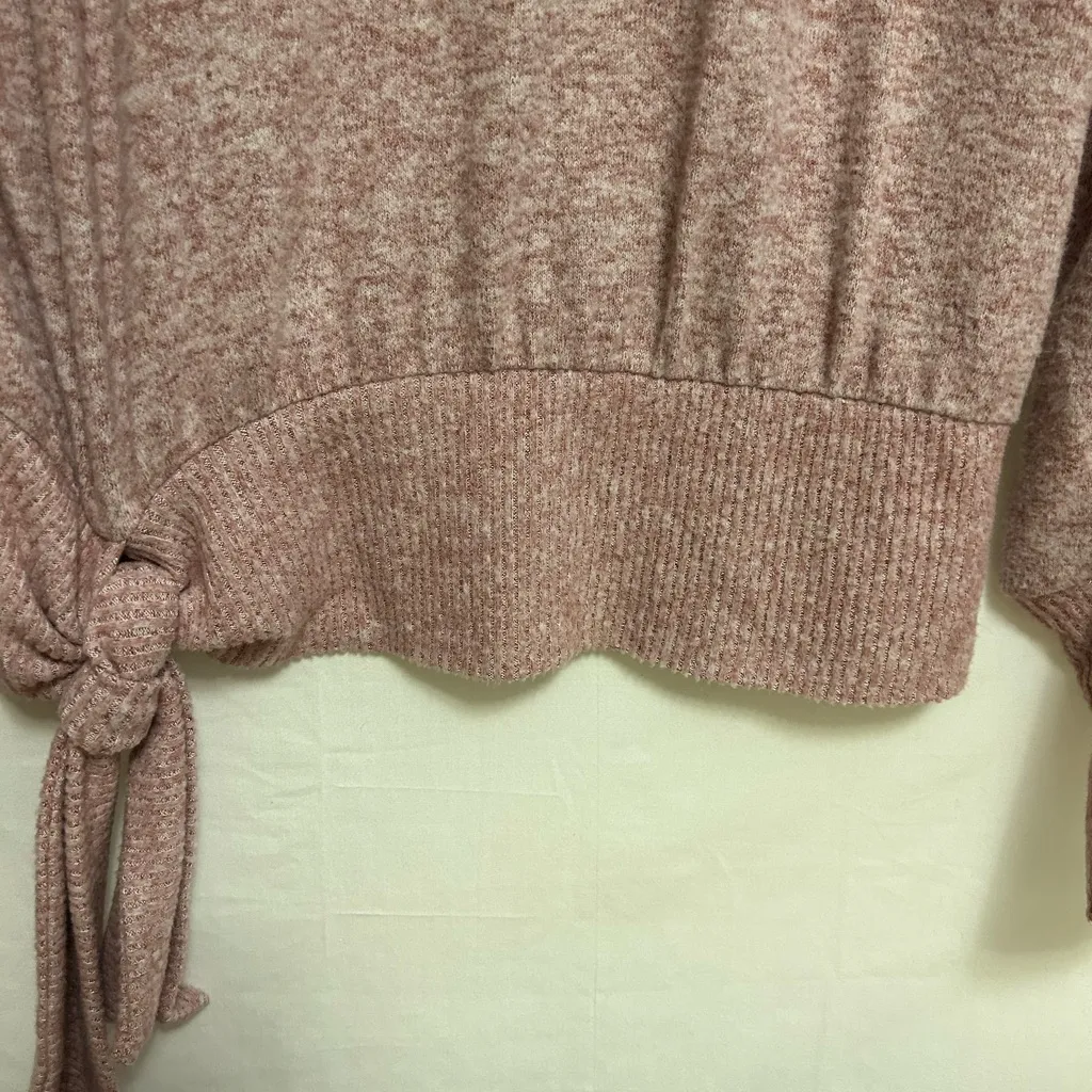 Anthropologie Saturday‎ Sunday Payton Brushed Fleece Side Tie Sweater Size XS - Image 5