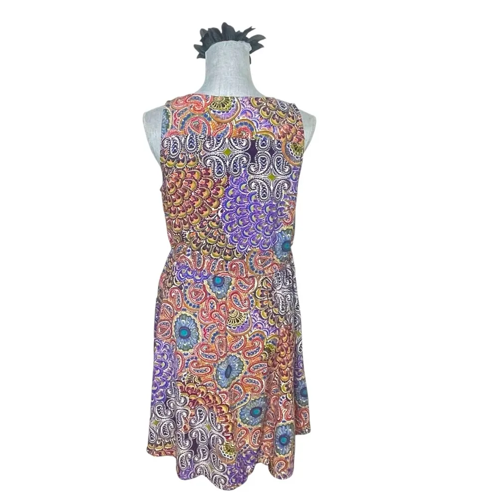 Earthbound Trading Company Dress Womens M Floral Paisley Bohemian Sleeveless - Image 3