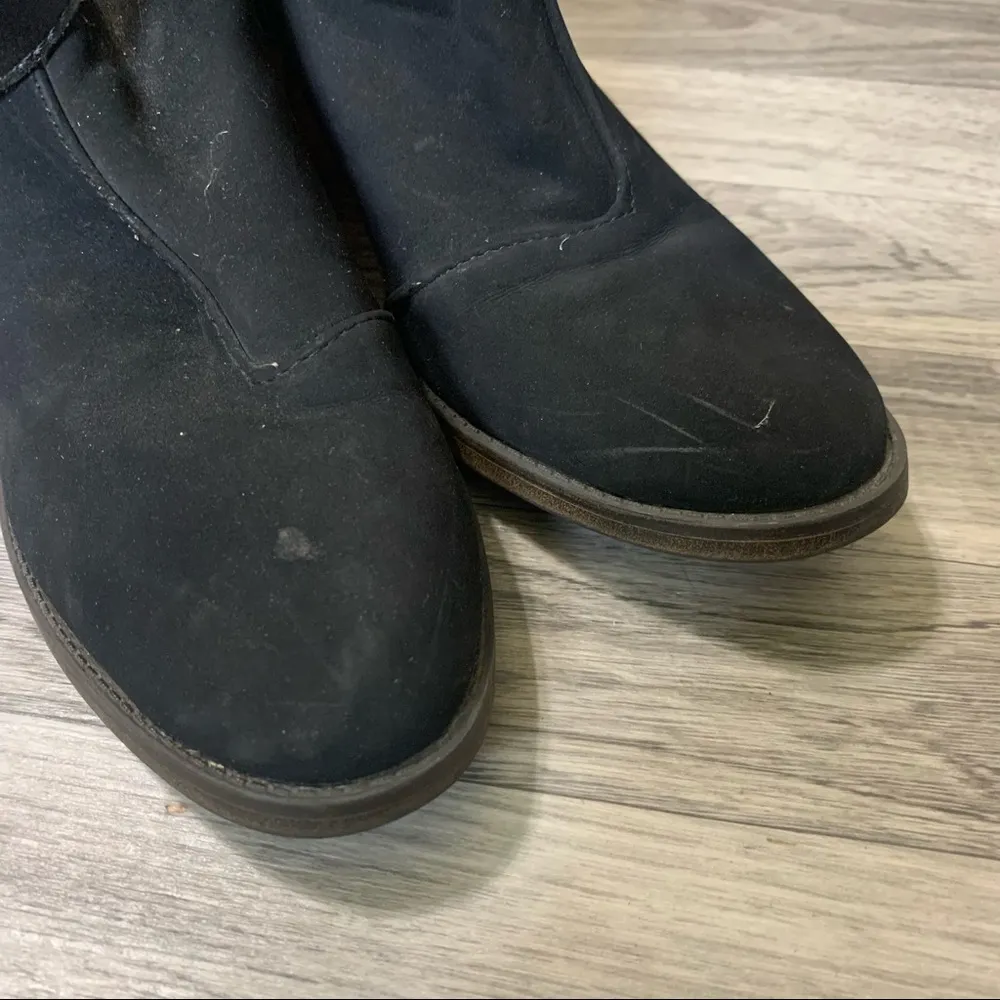 🌿Target Black Criss Cross Buckle Heel Boots; 9.5 - Image 7