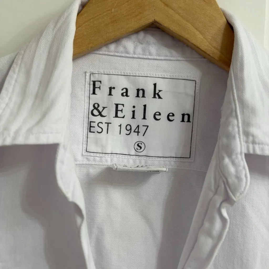 Frank & Eileen Eileen Relaxed Button Up Shirt Famous Denim, Size Small - Image 5
