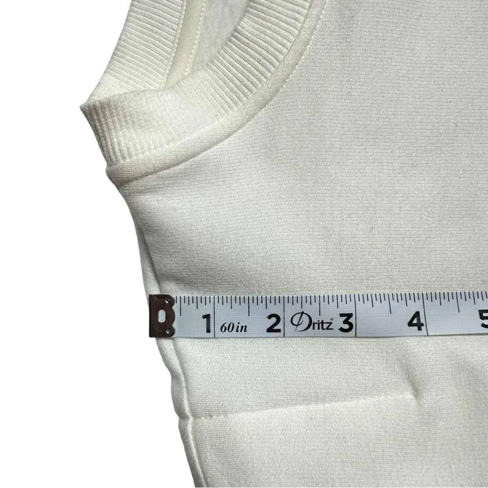 Calia Athletic Extended Shoulder Pull Over Sweater White Ivory Size XL - Image 7