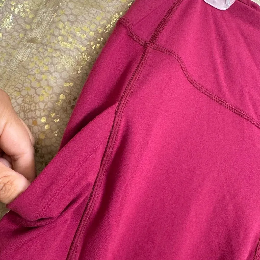 32 Degrees Cool Magenta Pink High Waist Active Leggings Large NWOT - Image 5