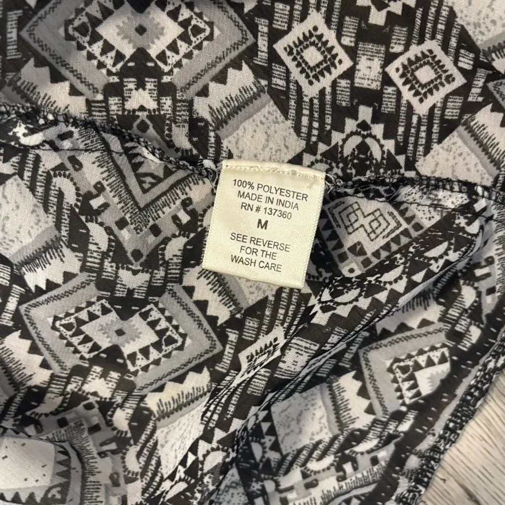 Truth Black and Gray Patterned Vest Size M - Image 3