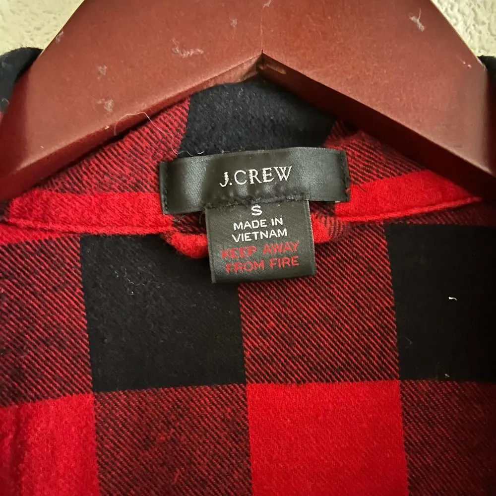 Flannel J Crew Women's Pajama PJ Top - Image 5