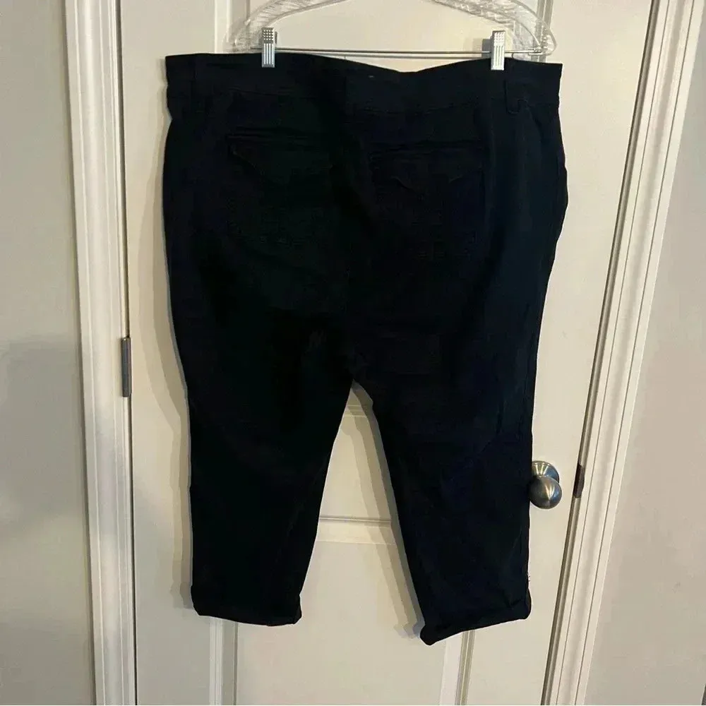 Torrid cargo pants sz 24 cropped navy blue $5 - Image 2
