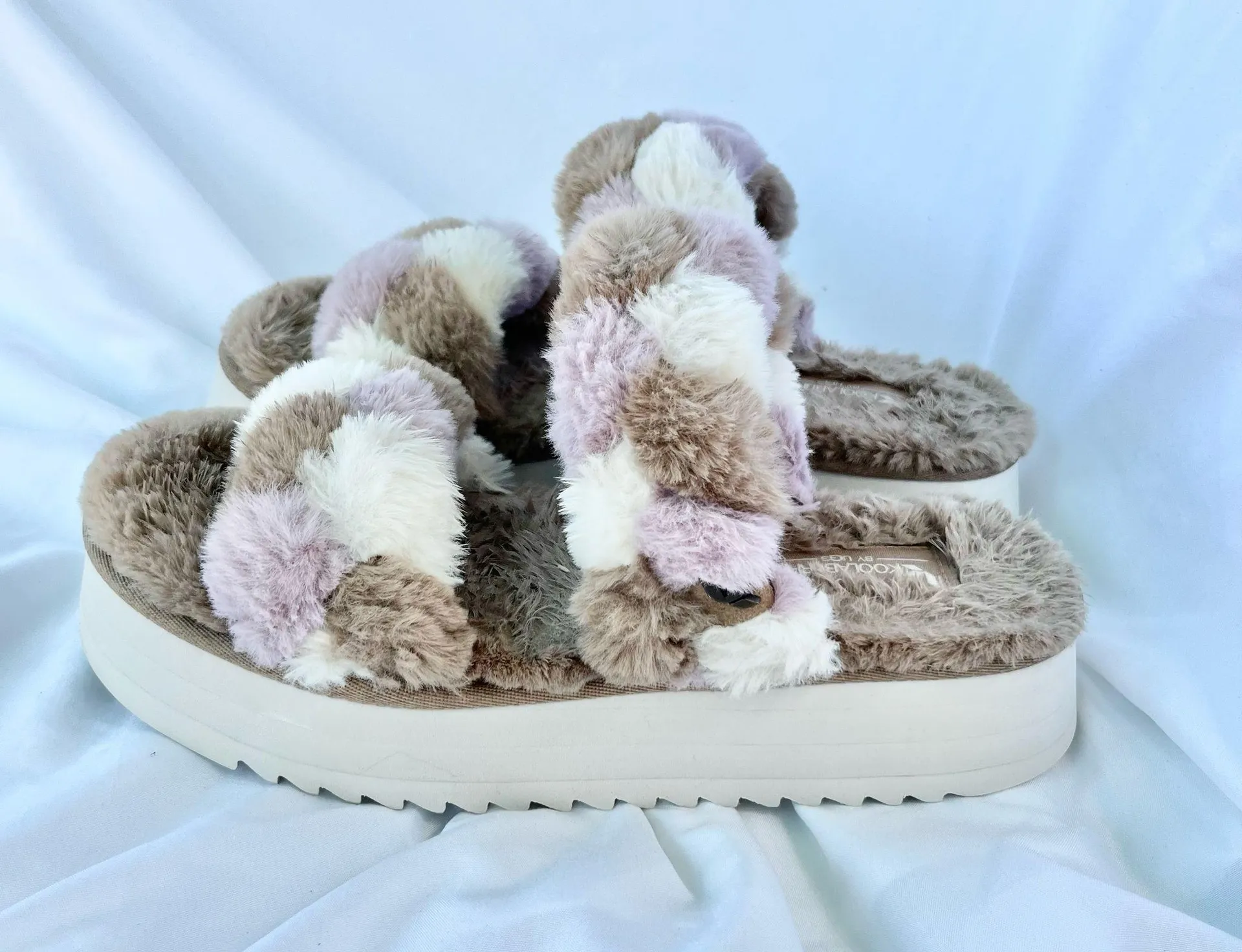KOOLABURRA BY UGG | WOMENS YA-BABY SLIDE SANDAL SLIPPERS SIZE 8 FAUX FUR - Image 5