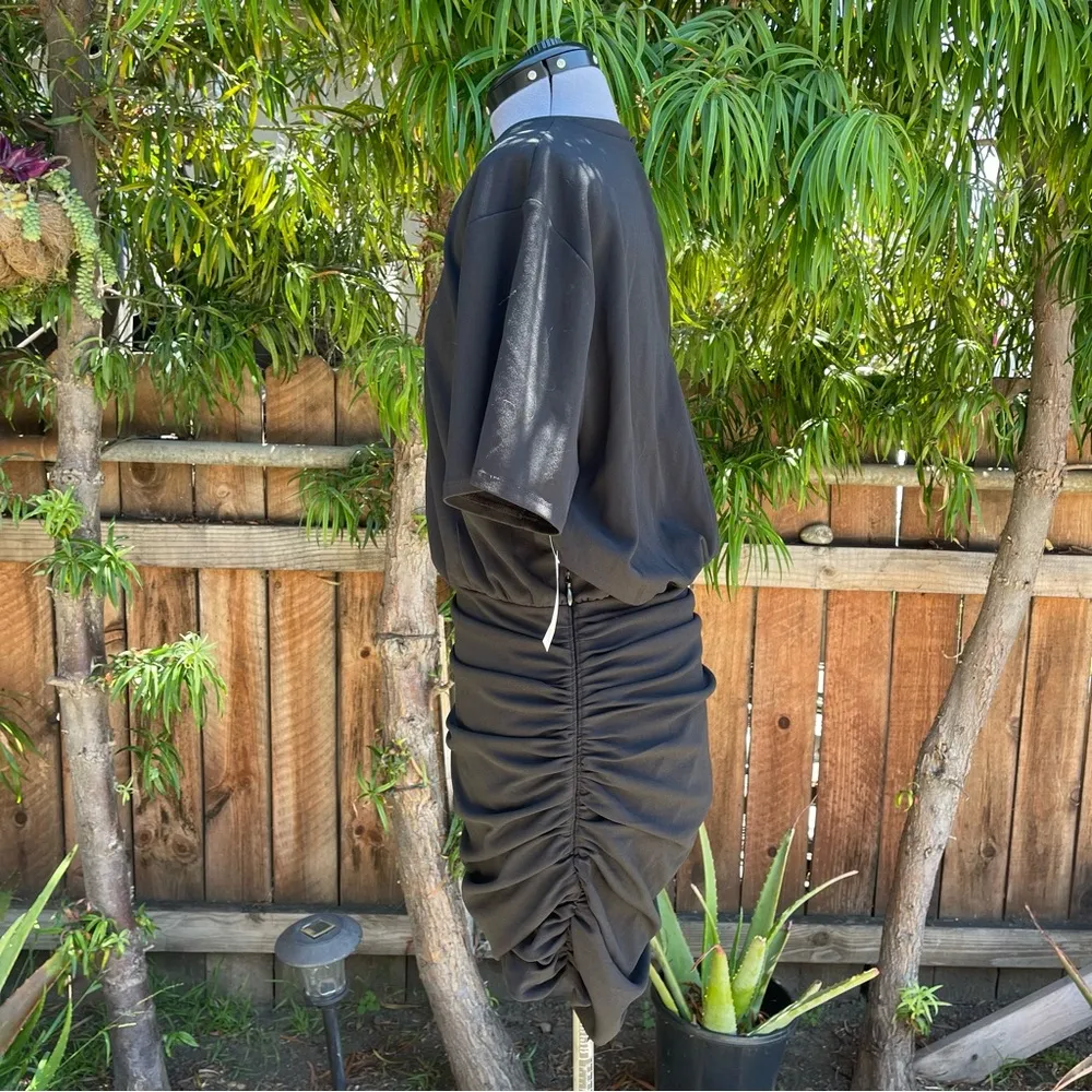 Abercrombie Ruched Knit Mini Dress size L - Image 5