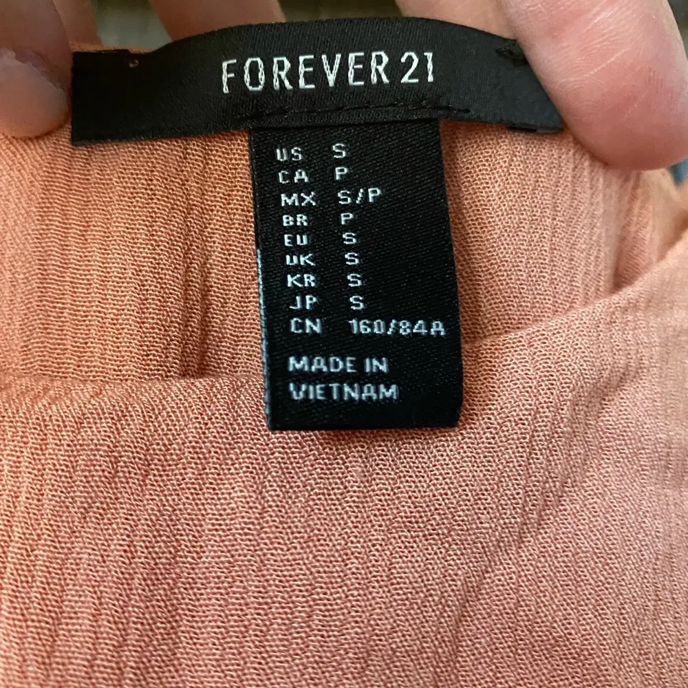 Forever 21 Orange Lenin Dress Size Small - Image 7