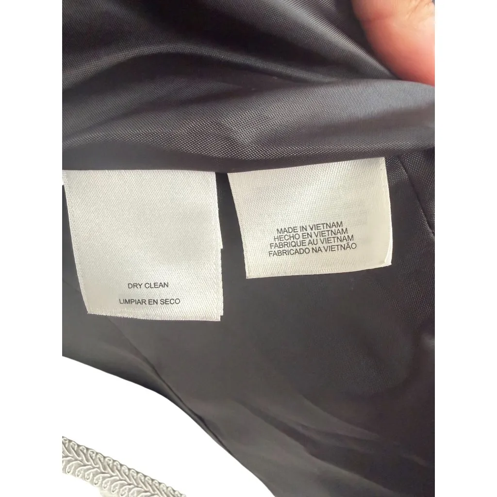 LE SUIT Black Gray Pinstriped Blazer Jacket Size US 14 - Image 10