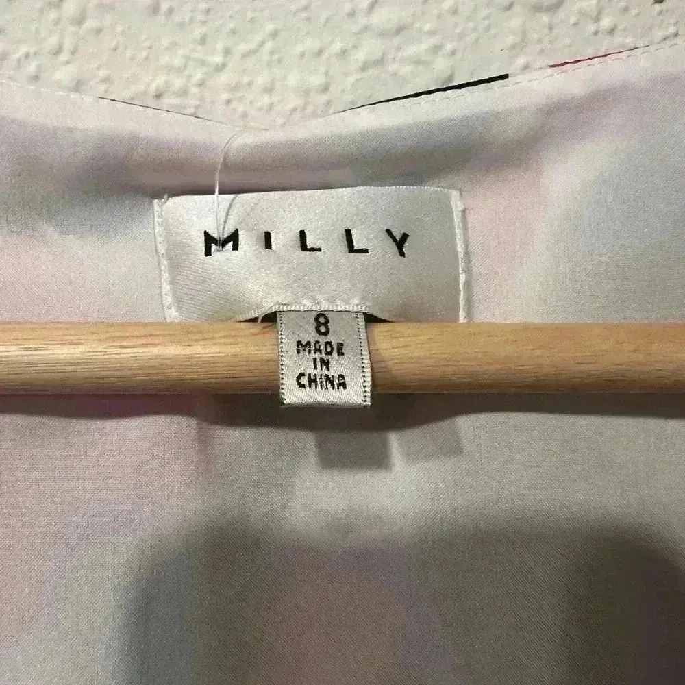 Milly Eleanora Wrap Silk Floral Pink White & Black Dress,Size 8,Brand New,NWOT - Image 5