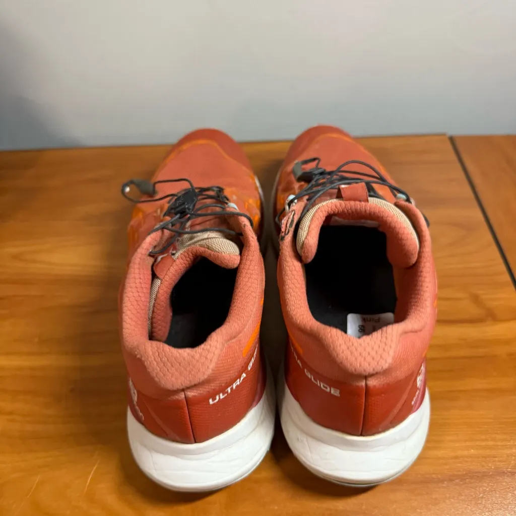 Salomon Ultra Glide‎ Womens Trail Running  Shoe Outdoor Mecca Orange/Red  Sz 11 - Image 3