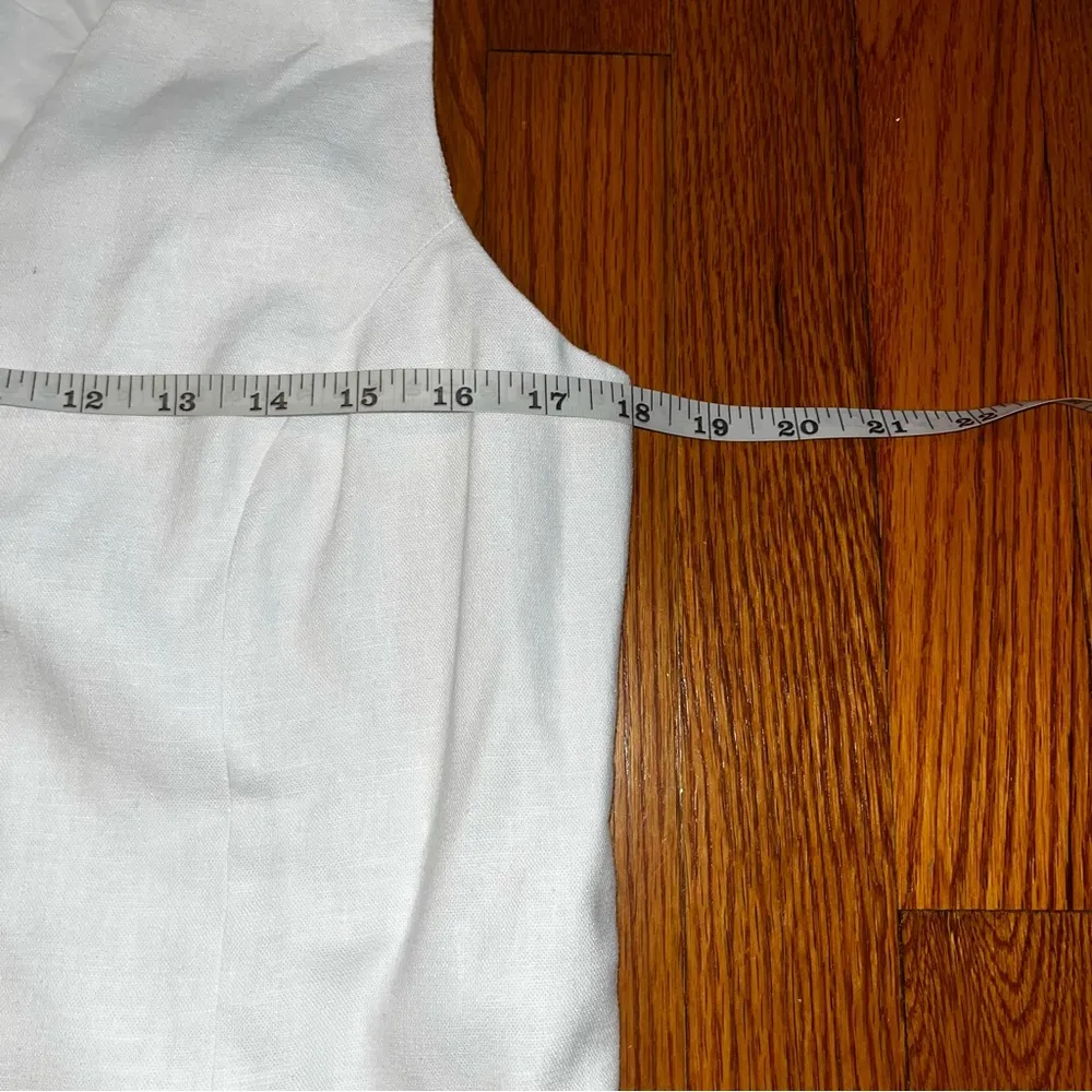 J.Crew  white vest shirt blouse size 6 - Image 3