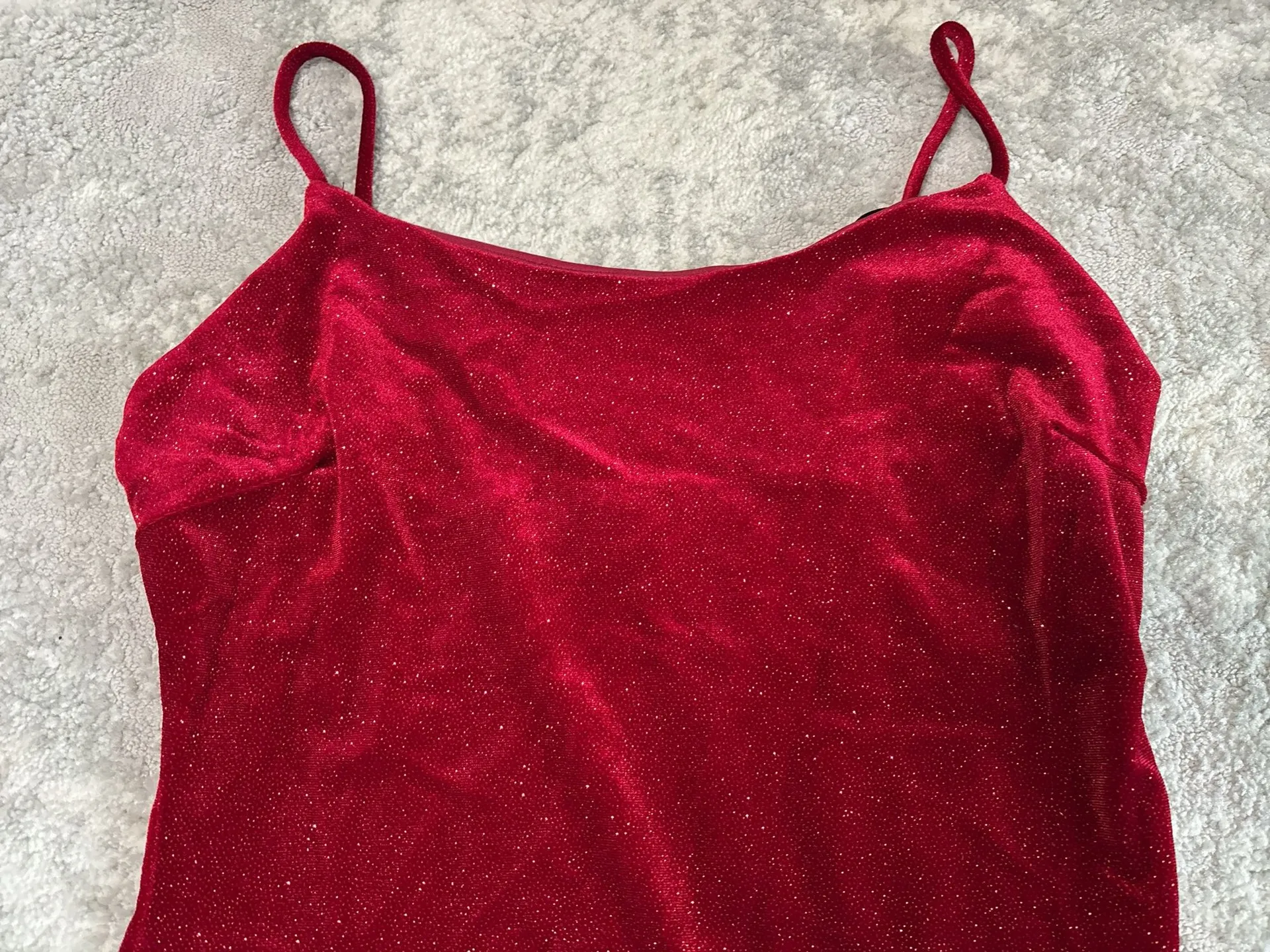 Windsor glitter velvet mini dress - Image 4