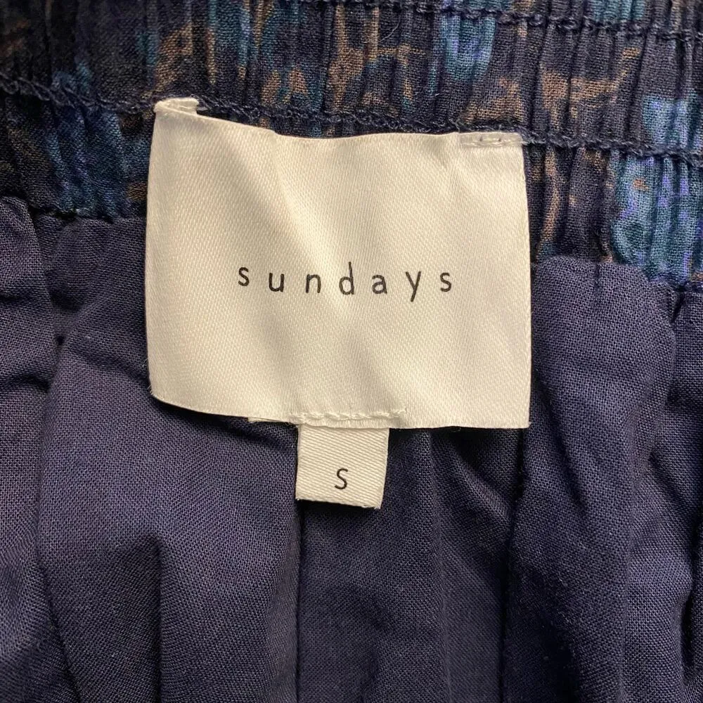 Sundays Size S Small Millie Midi Skirt Midnight Floral Pull On - Image 4