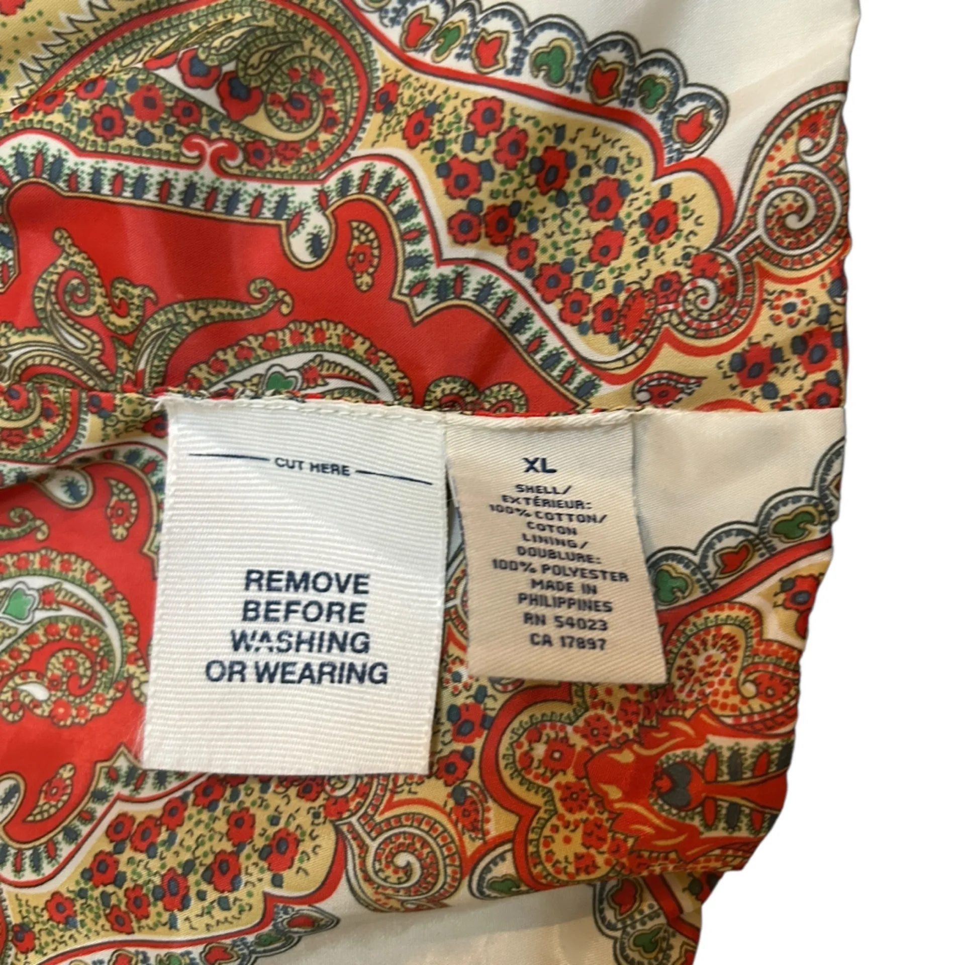 Vintage Old Navy Black Velvet Blazer, Gold Buttons, Paisley Lined XL 100% Cotton - Image 11