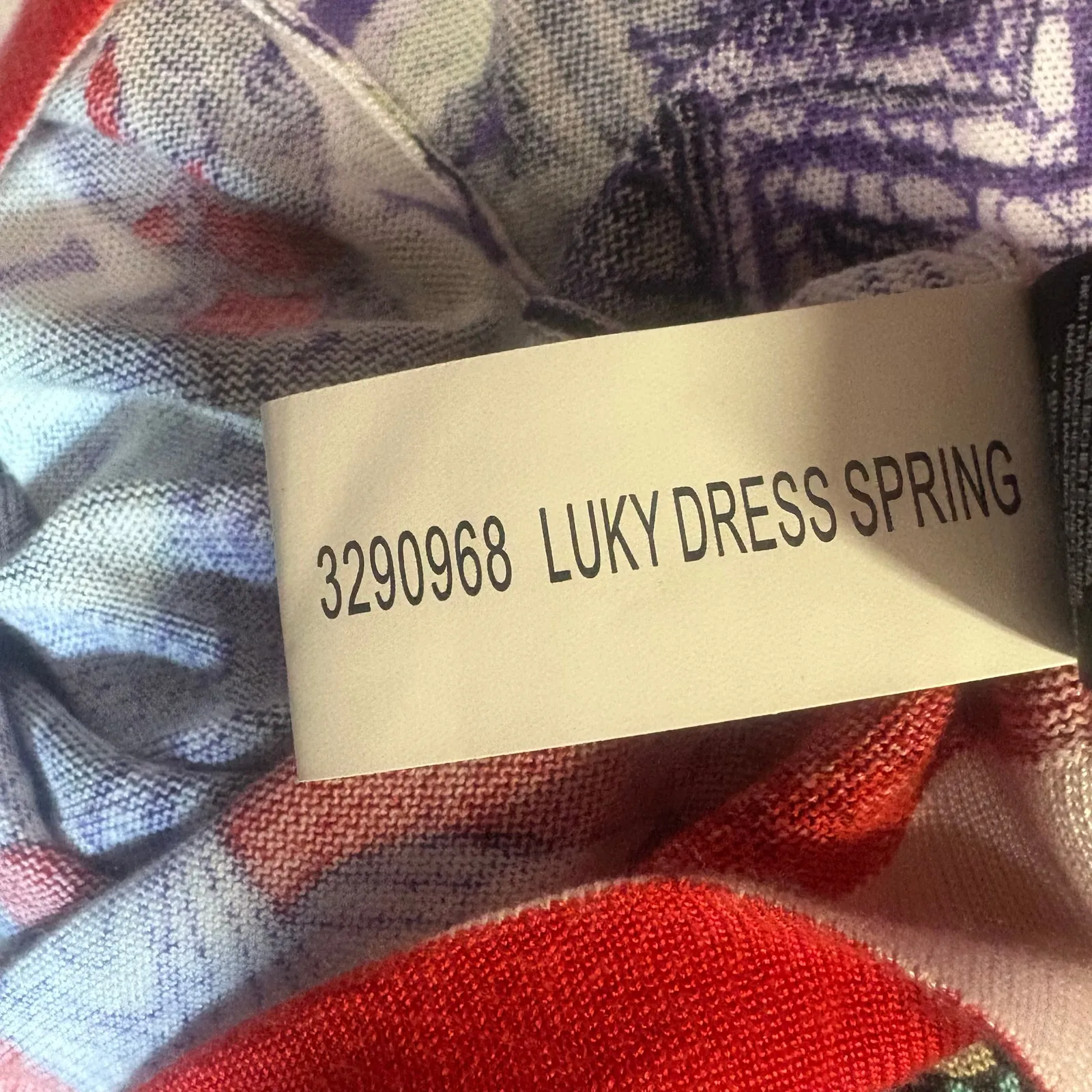 Custo Barcelona Luky Dress Sz M V Neck Shift Tunic Abstract Colorful Artsy Boho - Image 13