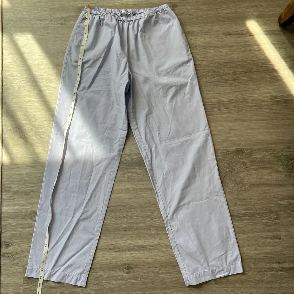 Zara periwinkle 100% cotton casual pants size S - Image 2