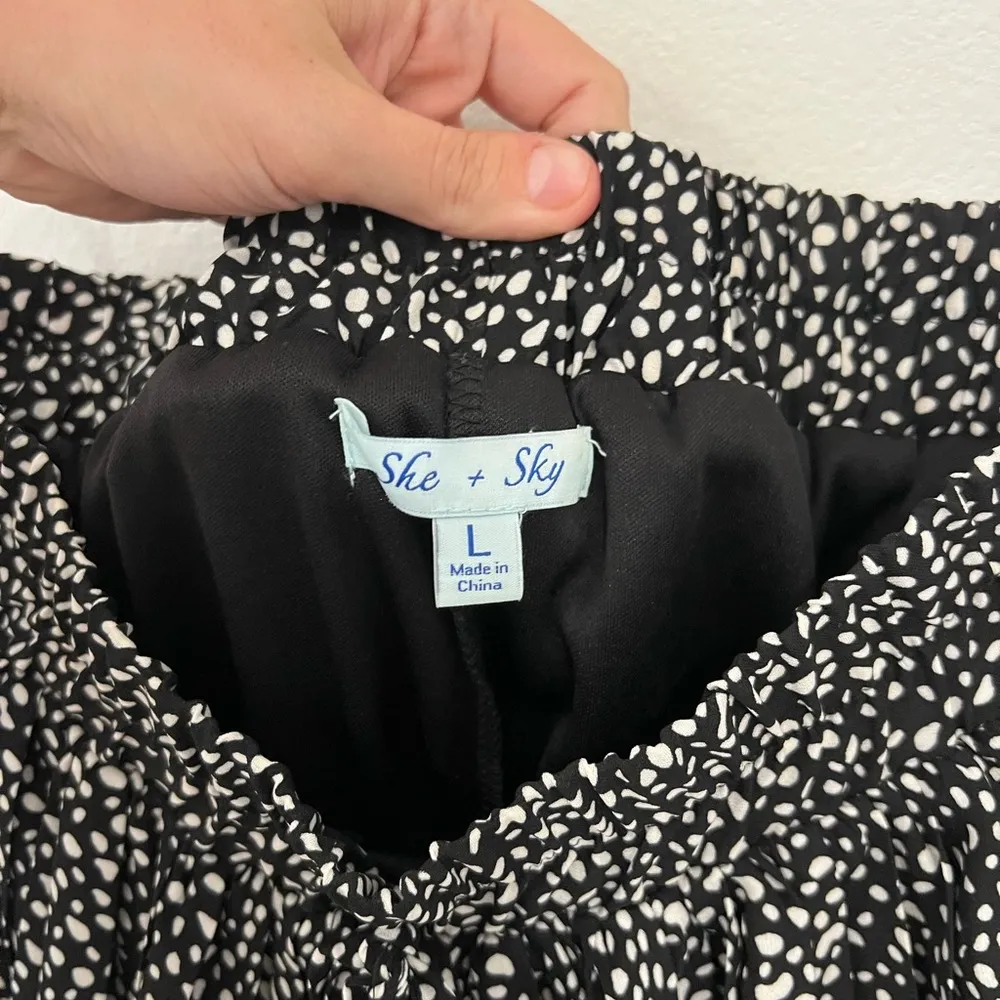 She & Sky Black and White Skirt - Image 3