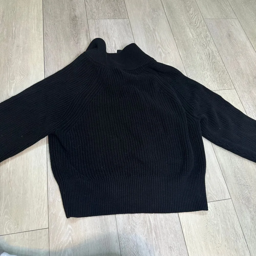 Vintage Lauren Alexandra black sequin bow lambswool‎ rabbit hair sweater size L Size L - Image 2