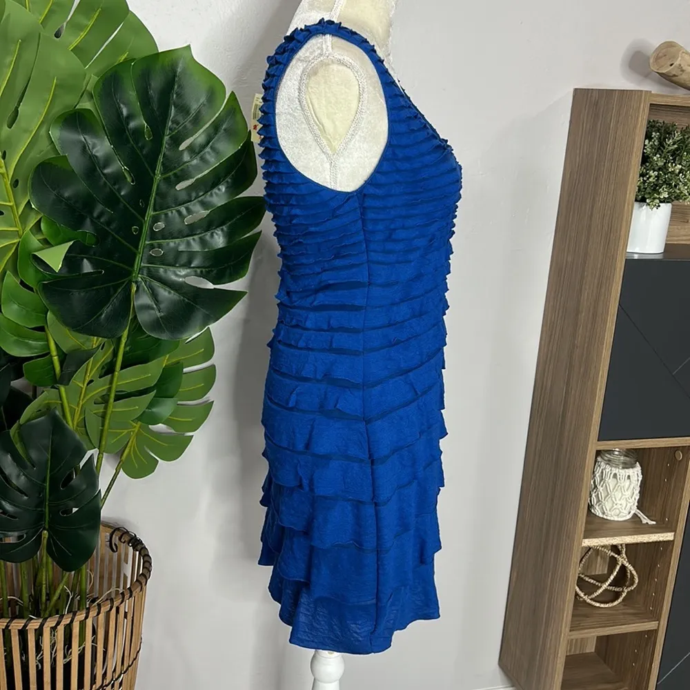 nwt // vintage max studio ruffle tier sleeveless dress - Image 3