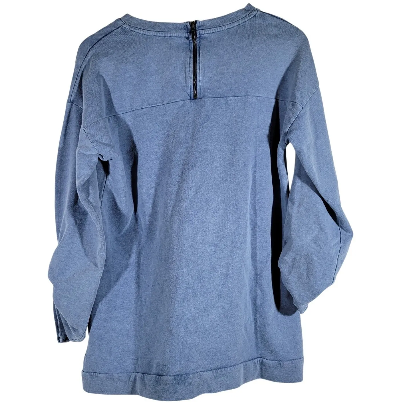 Soft Surroundings Blue Ocean On The Go Pocket Pullover Tunic Sweatshirt S - Image 2