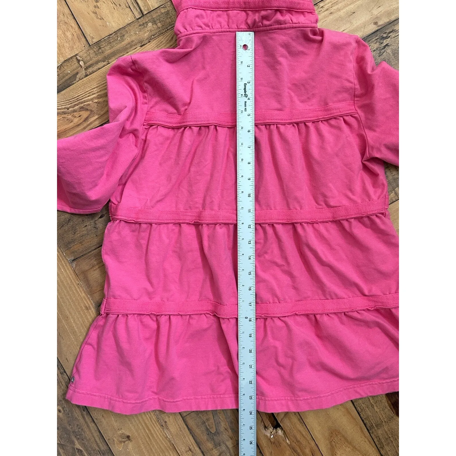 #22 Neon Buddha Pink Athletic Jacket Sz: Med - Image 3