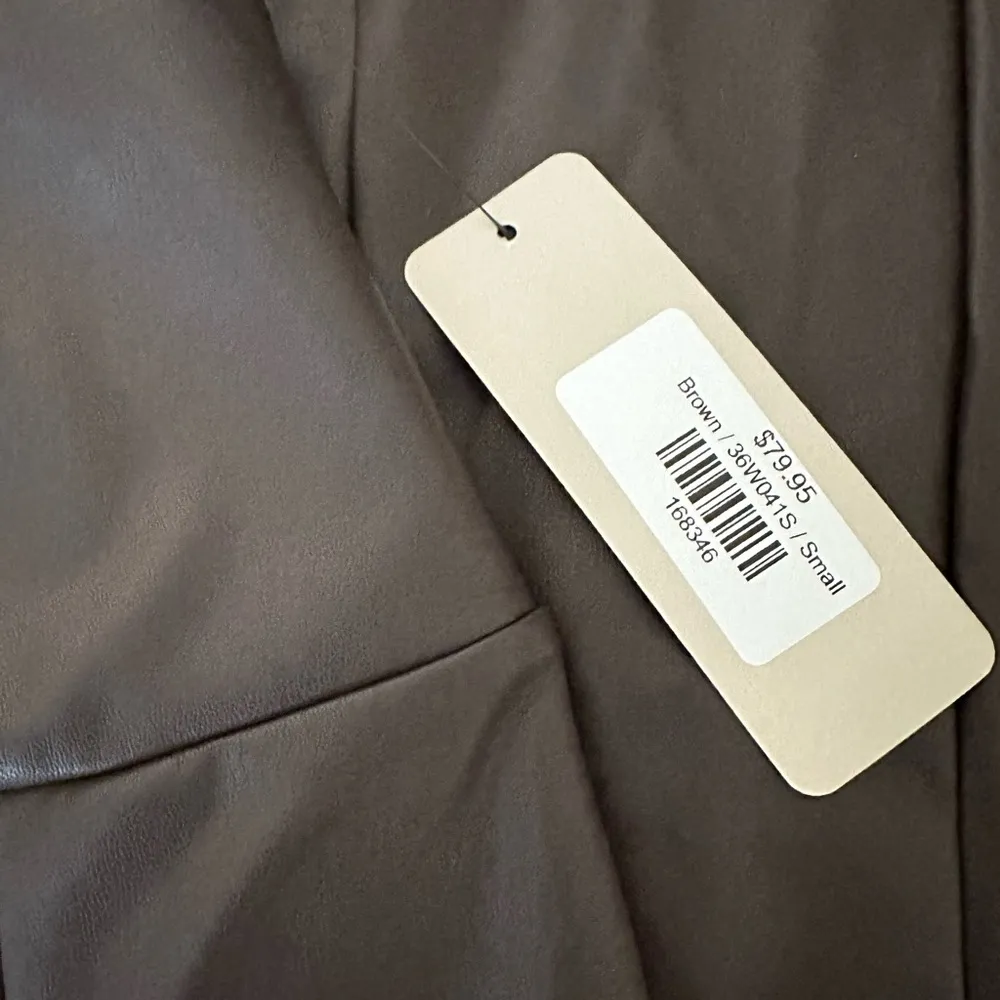 RD STYLE
Vegan Leather Front Slit Flare Pants - Image 7