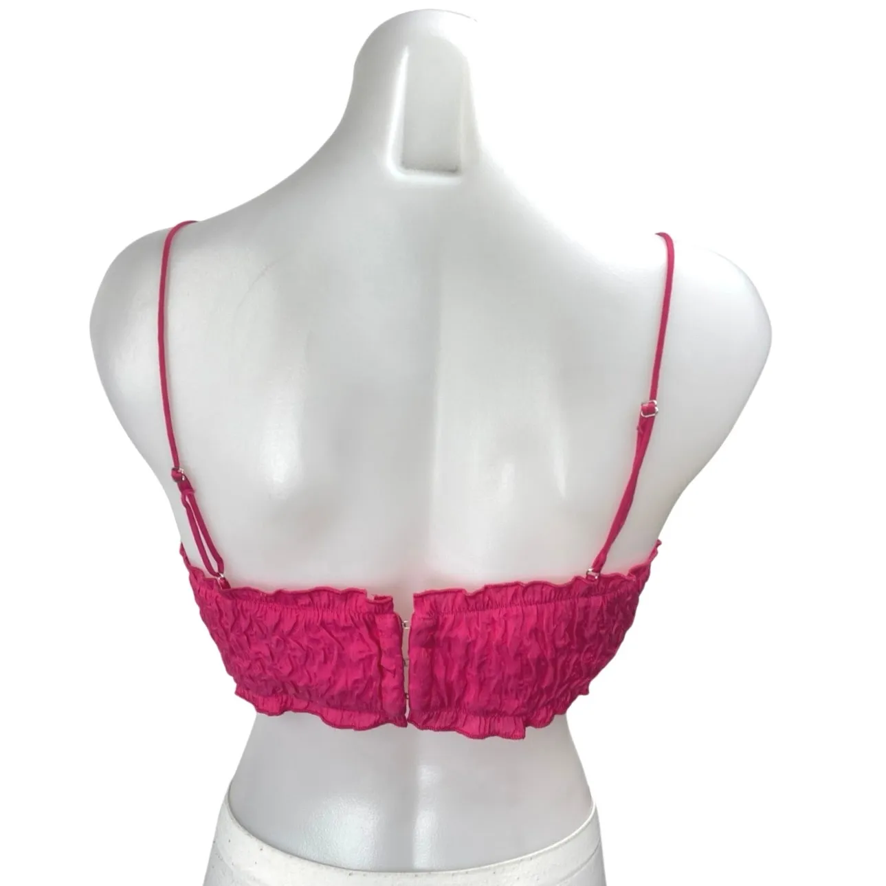 Zara Women's Pink Sleeveless Cami Camisole Bandeau Bustier Crop Tank Top Size S - Image 2