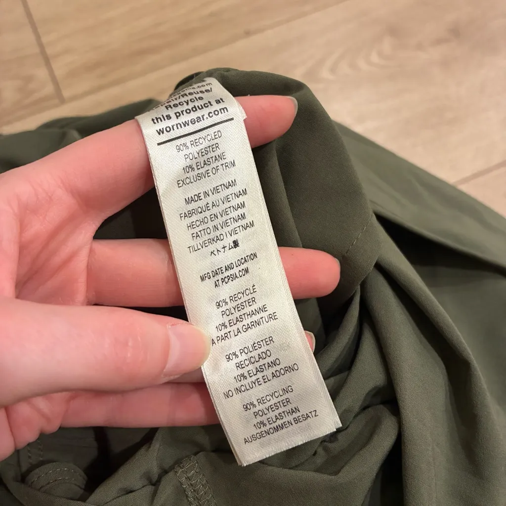 Patagonia Women’s Fleetwith Romper Jumpsuit Basin Green Army Olive Size L - Image 8