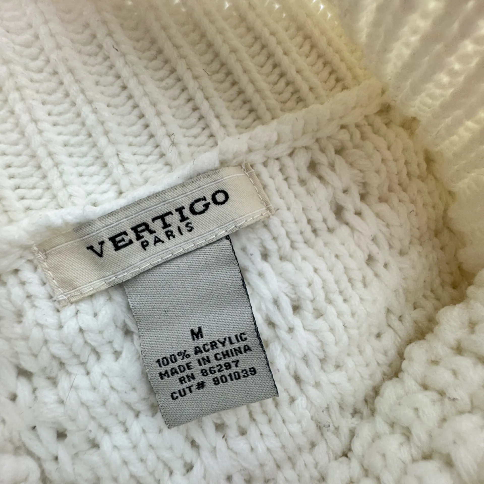 Vertigo Paris Mock Neck Sweater Size Medium - Image 3