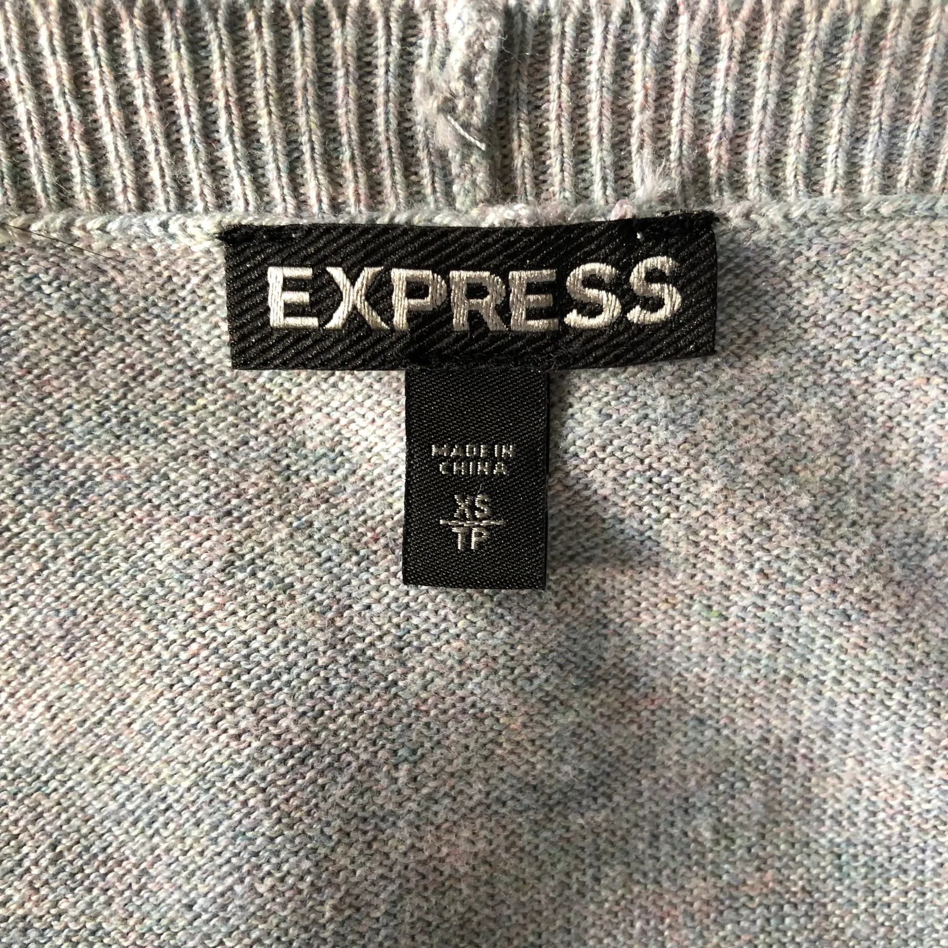 EXPRESS Grey Braided Cold Shoulder Sweater - Image 6