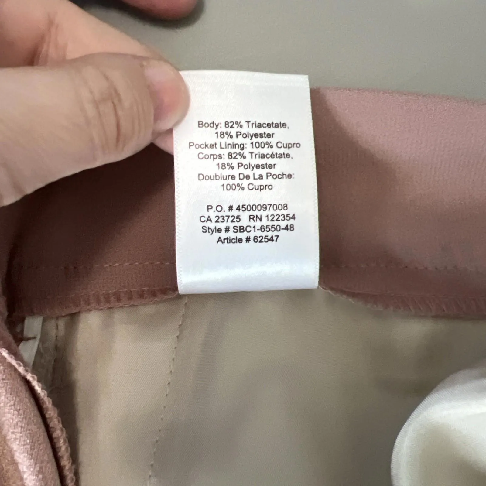 Aritzia Babaton Pull On Crepe Tuxedo Pant Pink Size 4 - Image 5