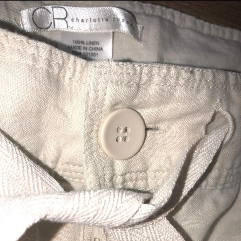 Charlotte Russe size 5 tan linen pants - Image 5