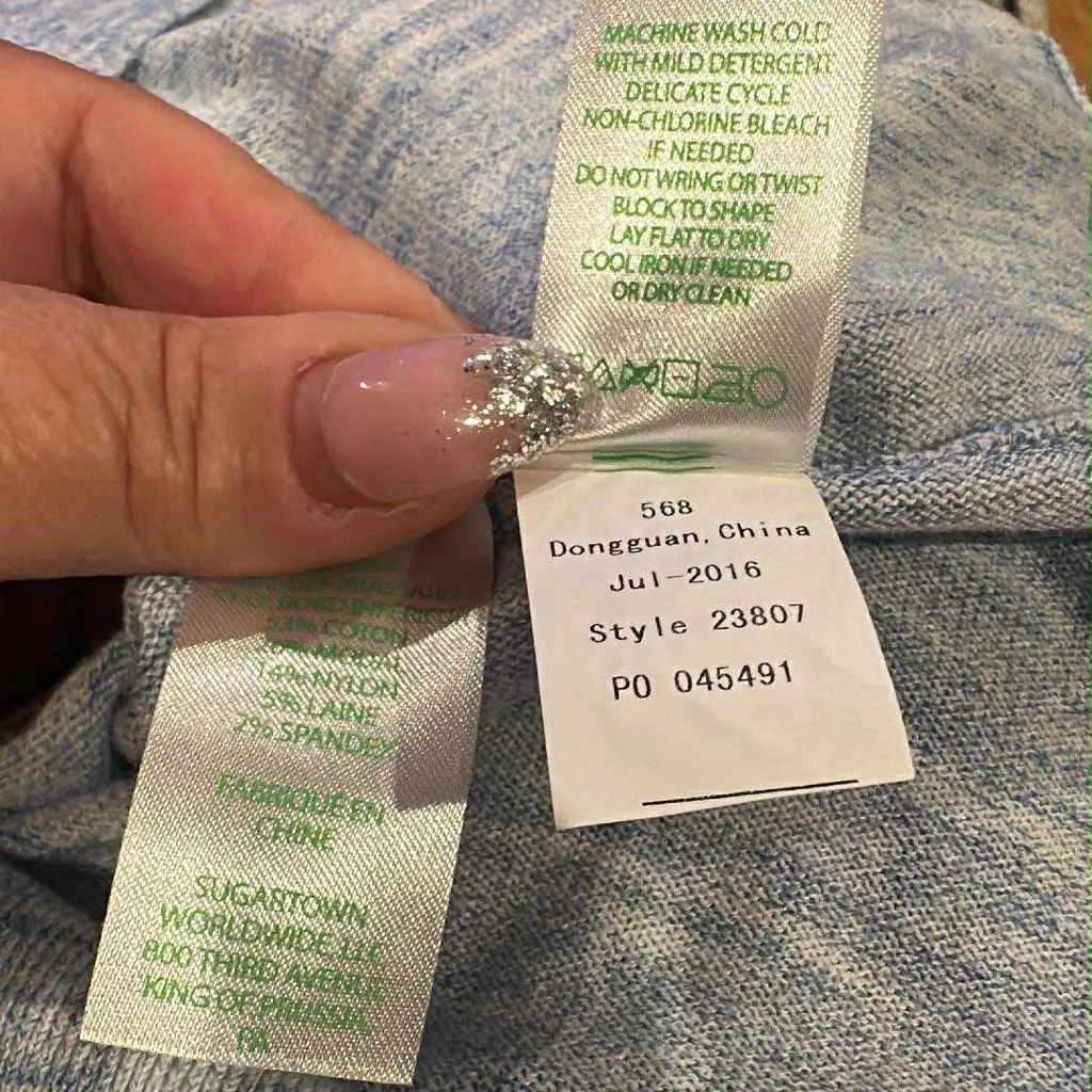 Lilly Pulitzer Jupiter Light Blue Long Sleeve Sweater Dress - Image 7