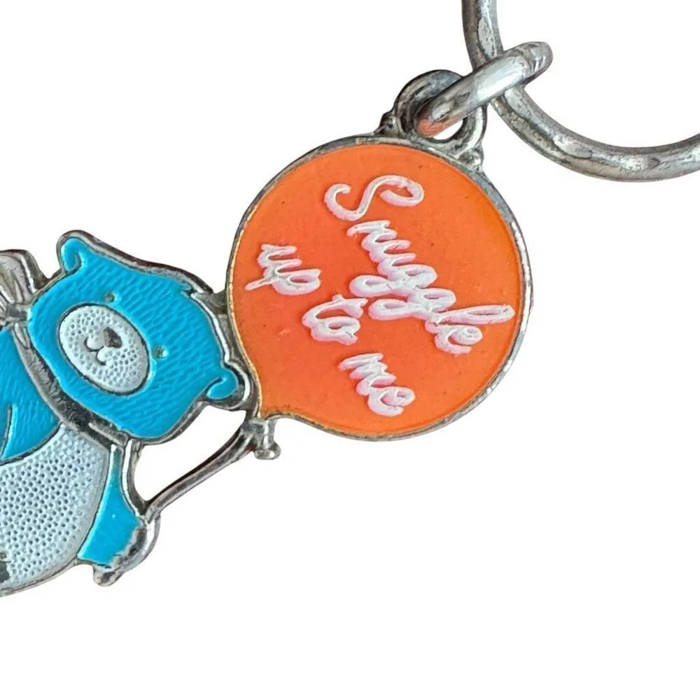 Vintage Snuggly Blue Bear Key Chain Blue - Image 2