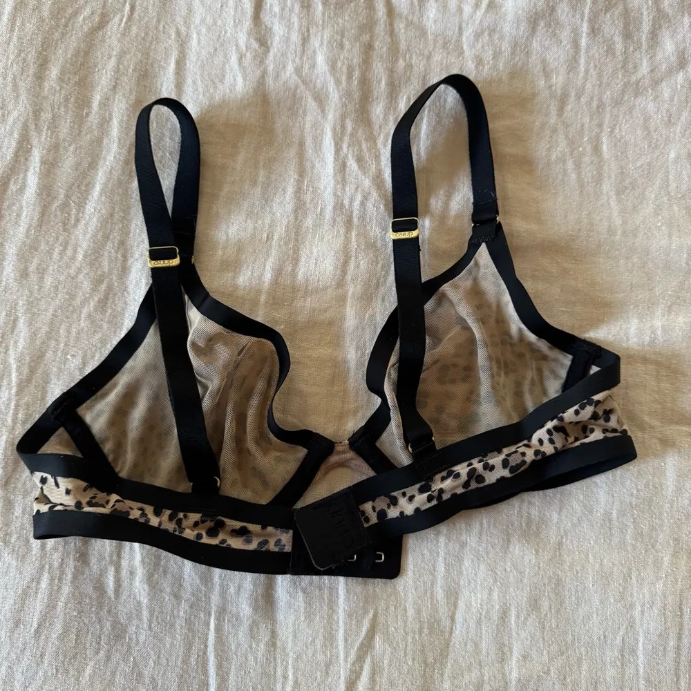 Cuup The Plunge Bra, Leopard, 32A Size undefined - Image 8