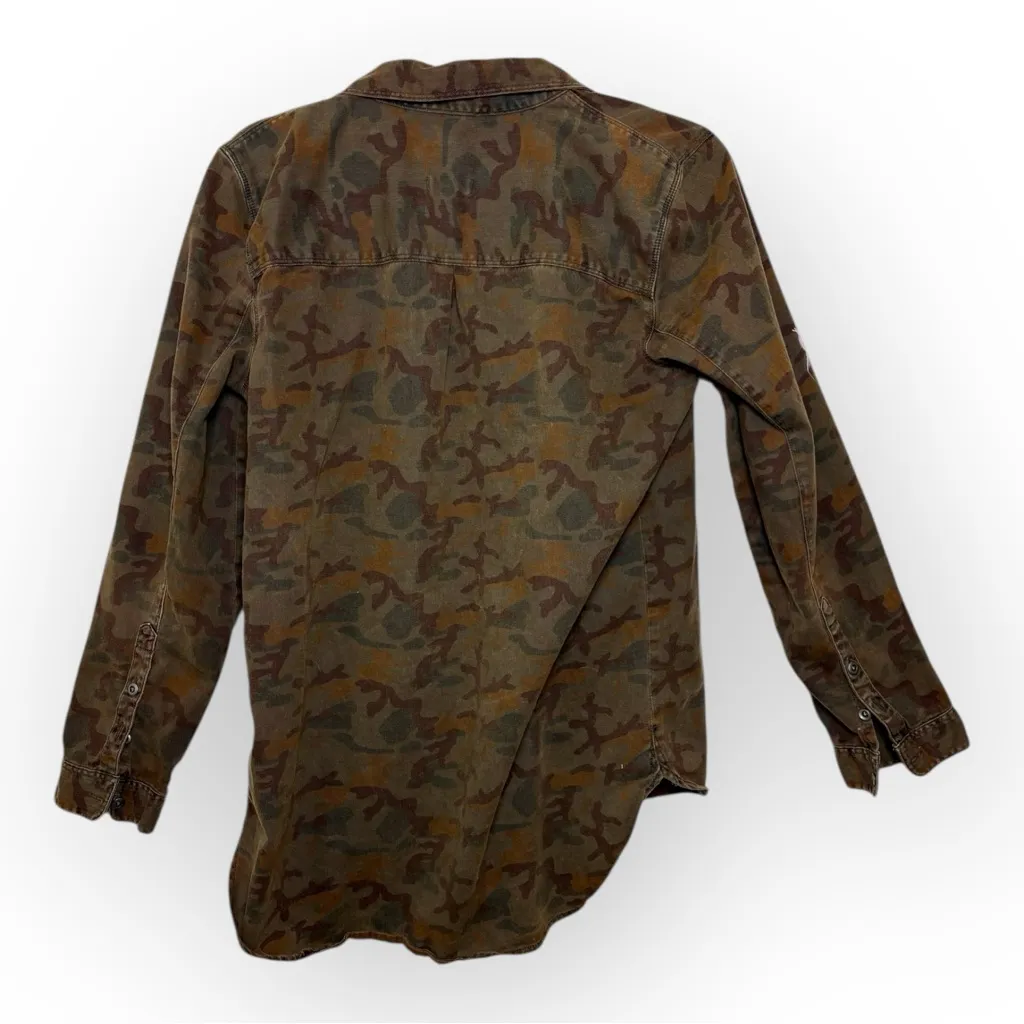 Madewell Camo Button-Down Shirt Utility Normcore Military Style M - Image 3