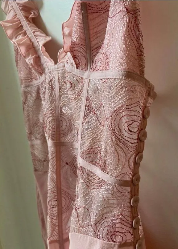 La Perla Elements Georgette Embroidery Romper - Image 5