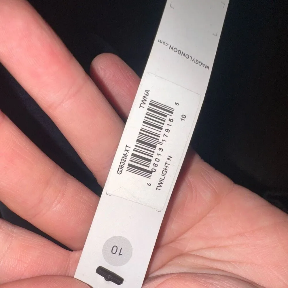 Maggy London twilight twist fitted navy size 10 dress - Image 3