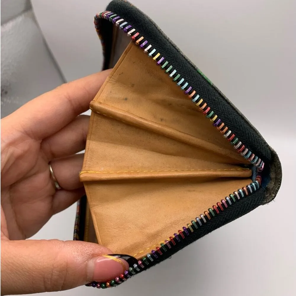 Vintage DOONEY & BOURKE Rainbow Zip Around Wallet - Image 6