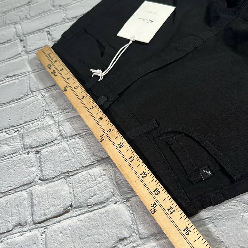 KanCan Black Cut Off Fringe Raw Hem Jean Denim Shorts Style KC6033BK Size 9/28 - Image 10