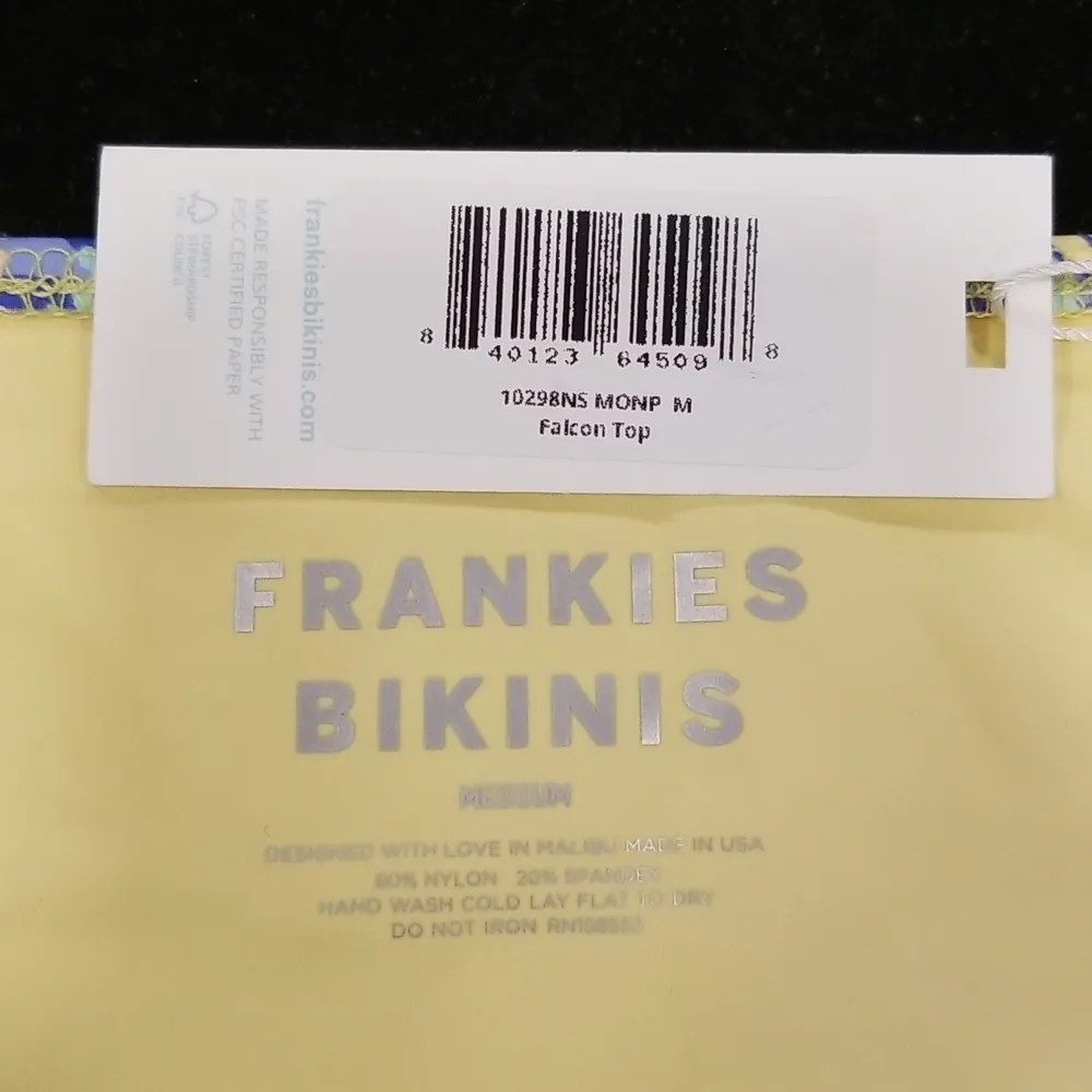 💕FRANKIE'S BIKINIS💕 Falcon Bikini TOP ~ Monarch Butterfly Print Medium M NWT - Image 14