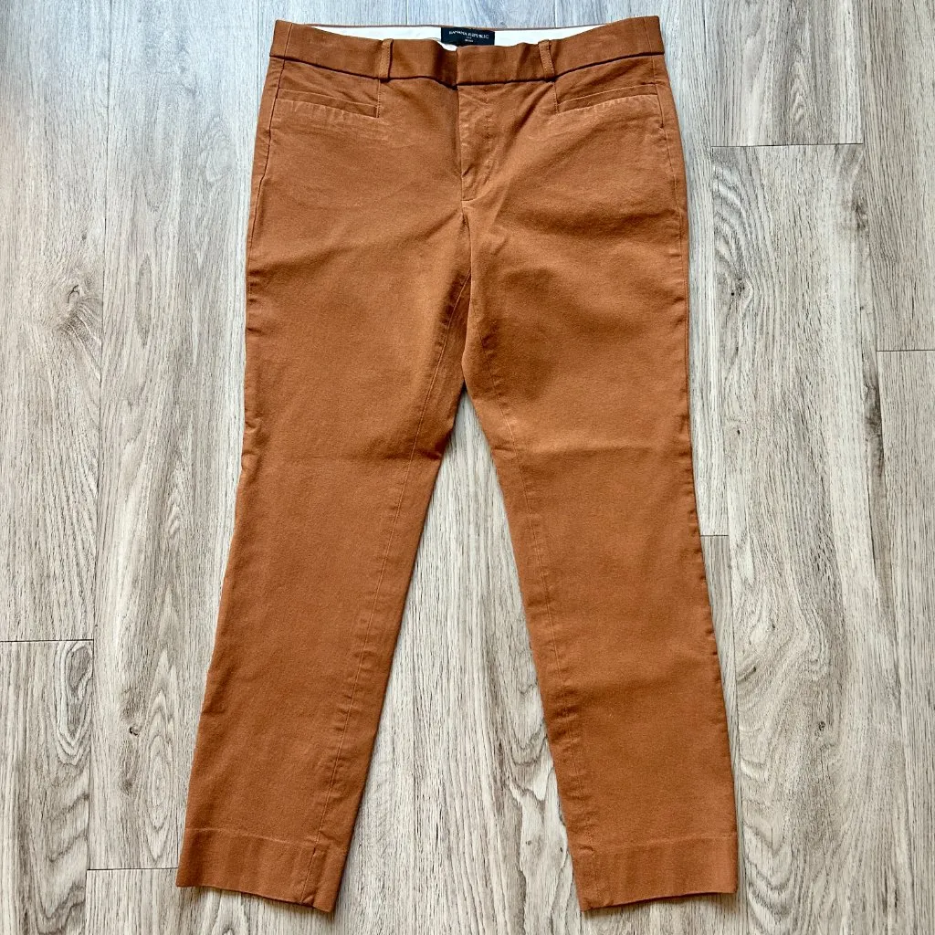 Banana Republic Sloan Business Casual Office Trouser Pants Umbria Brown Size 8 - Image 2
