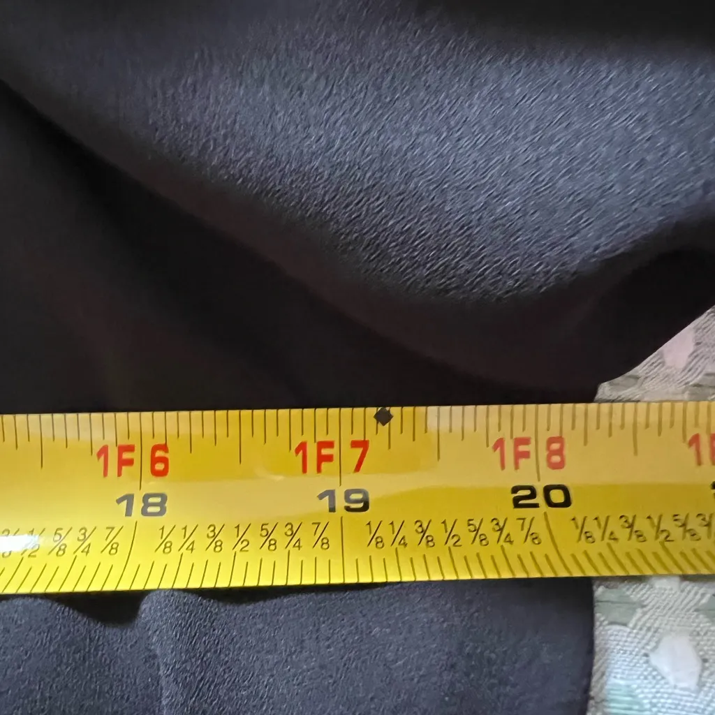 Takara Black Sheer Button-Up Blouse Size L - Image 5